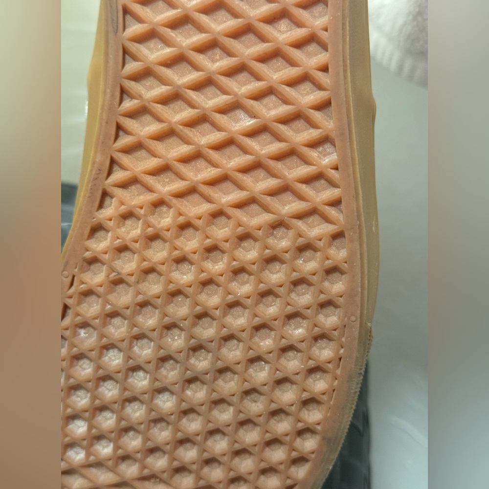 NEW Vans Authentic Checkerboard - Blue/White Gum Sole w/ Braided Rope Laces 11.5 - Picture 8 of 10